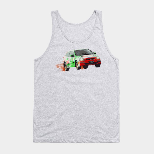 Classic 16 bit Rally Honda Tank Top by RodeoEmpire